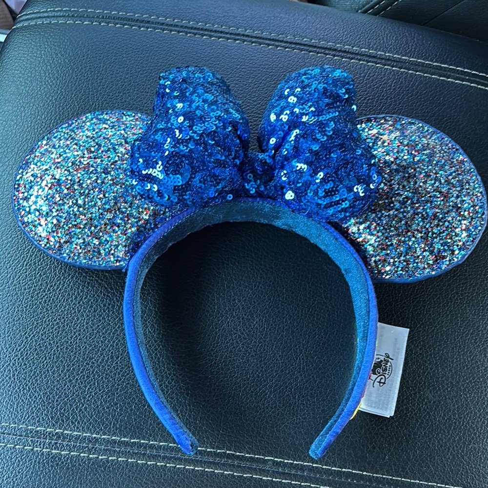 Disney Blue Sparkle Minnie Mouse Hair Accessory